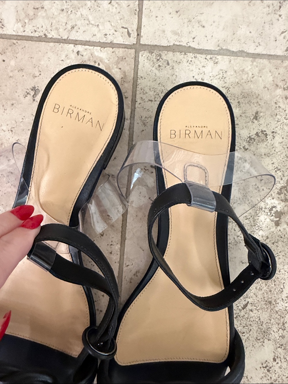 Alexandre Birman Black Knotted Leather Slingback Sandals - Picture 2 of 4
